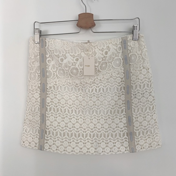 Maje Lace Mini Skirt - Picture 5 of 6
